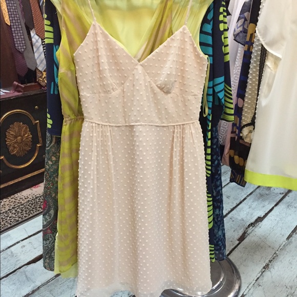 J. Crew Dresses & Skirts - J. Crew delicate cream dotted dress